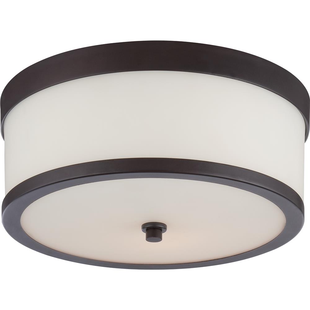 Nuvo Lighting 60/5576  Celine - 2 Light Flush Fixture with Etched Opal Glass in Venetian Bronze Finish
